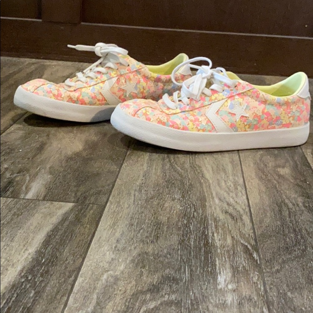 Converse pastel flower sneakers